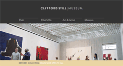 Desktop Screenshot of clyffordstillmuseum.org