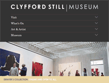 Tablet Screenshot of clyffordstillmuseum.org